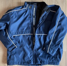 Boys Warrior Full Zip Up Jacket Windbreaker Size Youth Large