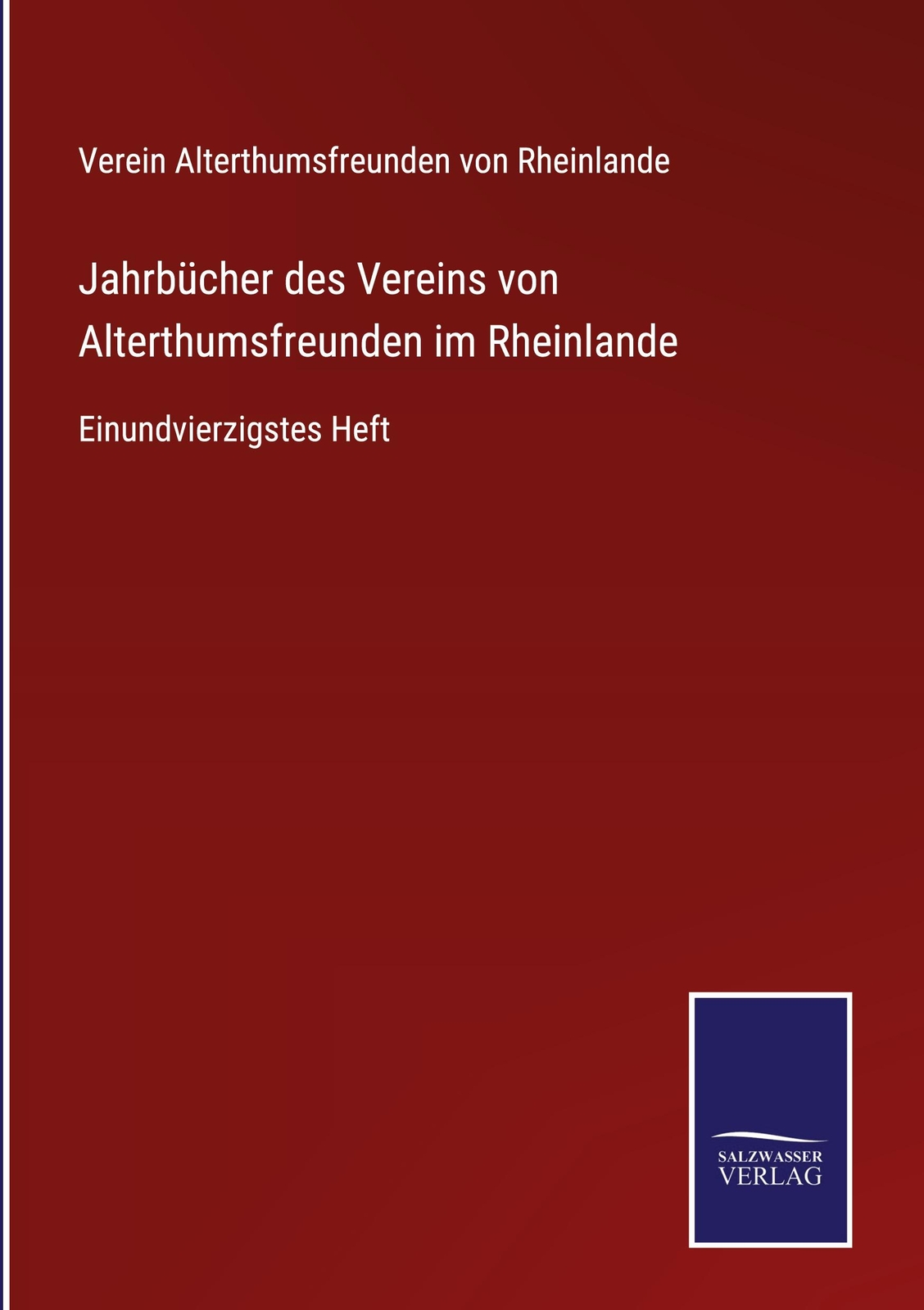Thumbnail - Jahrbücher Des Vereins Von Alterthumsfreunden Rheinlande