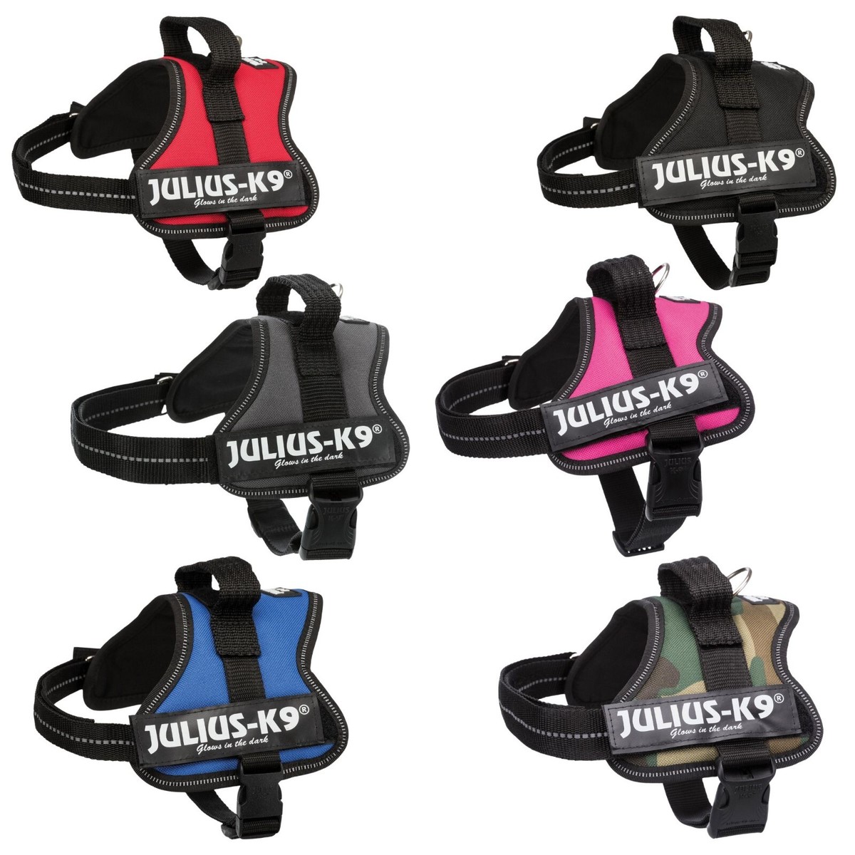 NEW Julius K9 Quality Fully Adjustable Dog Power Harness Size Colour  Choice