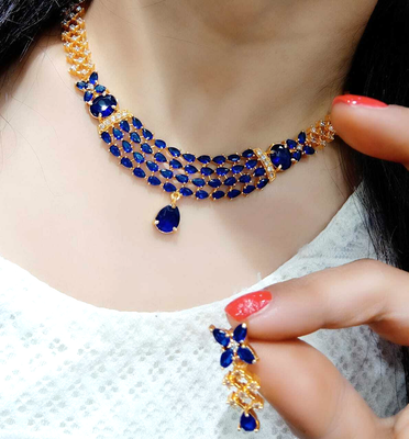 Bollywood Gold Plated Choker Necklace 