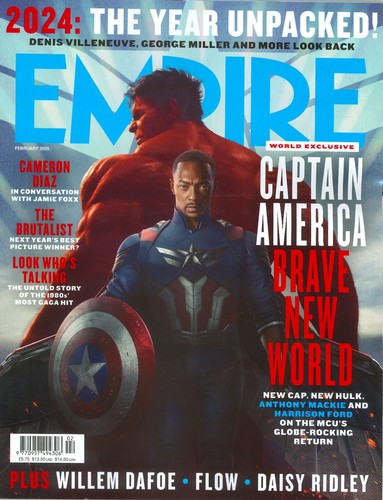 Empire Magazine #436 – Février 2025 – Lookback Captain America, Willem Dafoe