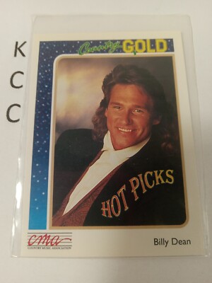 1992 Sterling CMA Country Gold Trading Card #4 Billy Dean ID:2