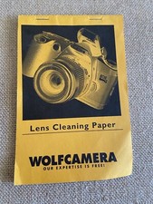 Houston Wolf Camera Lens Cleaning Paper vintage made in USA