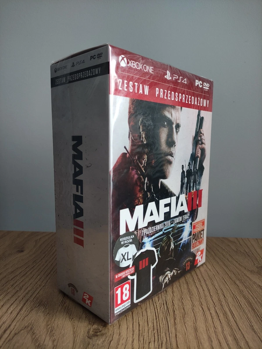 MAFIA III 3 Pre-Order Kit Limited Collector's Box with T-Shirt - no game  here