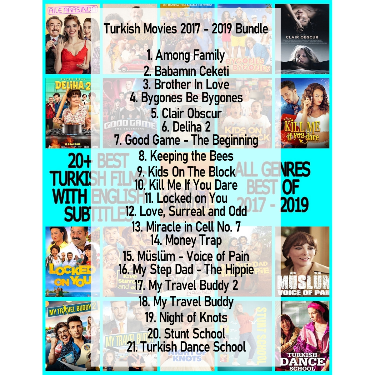 21 Recent Turkish Movies All Genres English Sub Full HD