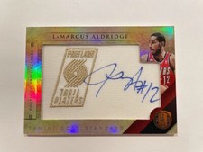 2010-11 Panini Gold Standard NBA Team Logo Signatures LaMarcus Aldridge 116/199
