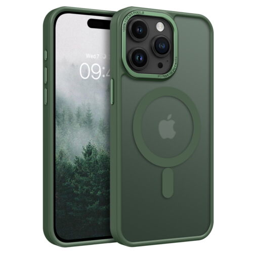 For iPhone 16 Pro Max 15 14 13 12 Frosted Case MagSafe Magnetic Shockproof Cover - Picture 27 of 56