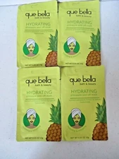 4 pack- Que Bella Bath & Beauty Hydrating Pineapple peel off mask 0.5 oz/ 15g