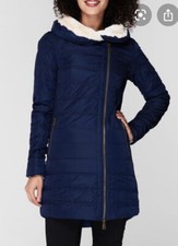 Gelert Storm Navy Padded Coat Fur Collar Parka Coat Size 10 Rrp £85 New