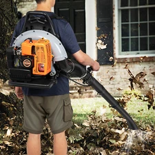 2024 New Upgraded 63CC 2-Stroke 850CFM 4.3HP Commercial Backpack Gas Leaf Blower