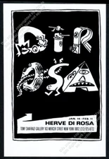 1984 Herve Di Rosa art NYC gallery show vintage print ad