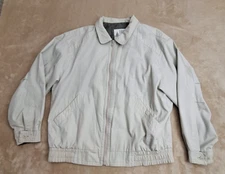 Towne London Fog Jacket Men's Medium Beige Full Zip Pockets Winter Jacket