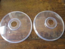 Carlisle Coldmaster Clear Acrylic Pump Cover Only - 6 1/4"Dia x 1/2"H pack of 2
