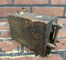 Antique Ford Model T A Ignition Buzz Coil Battery Wood Wooden Box Antique Ford Model T A Ignition Buzz Coil Battery Wood Wooden Box