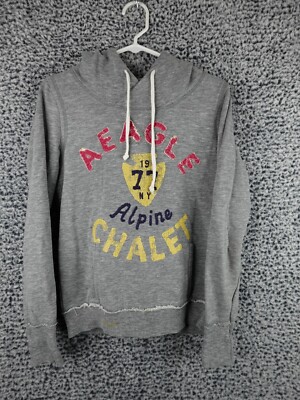 American Eagle Outfitters Womens Small Hoodie Alpine Chalet Y2K