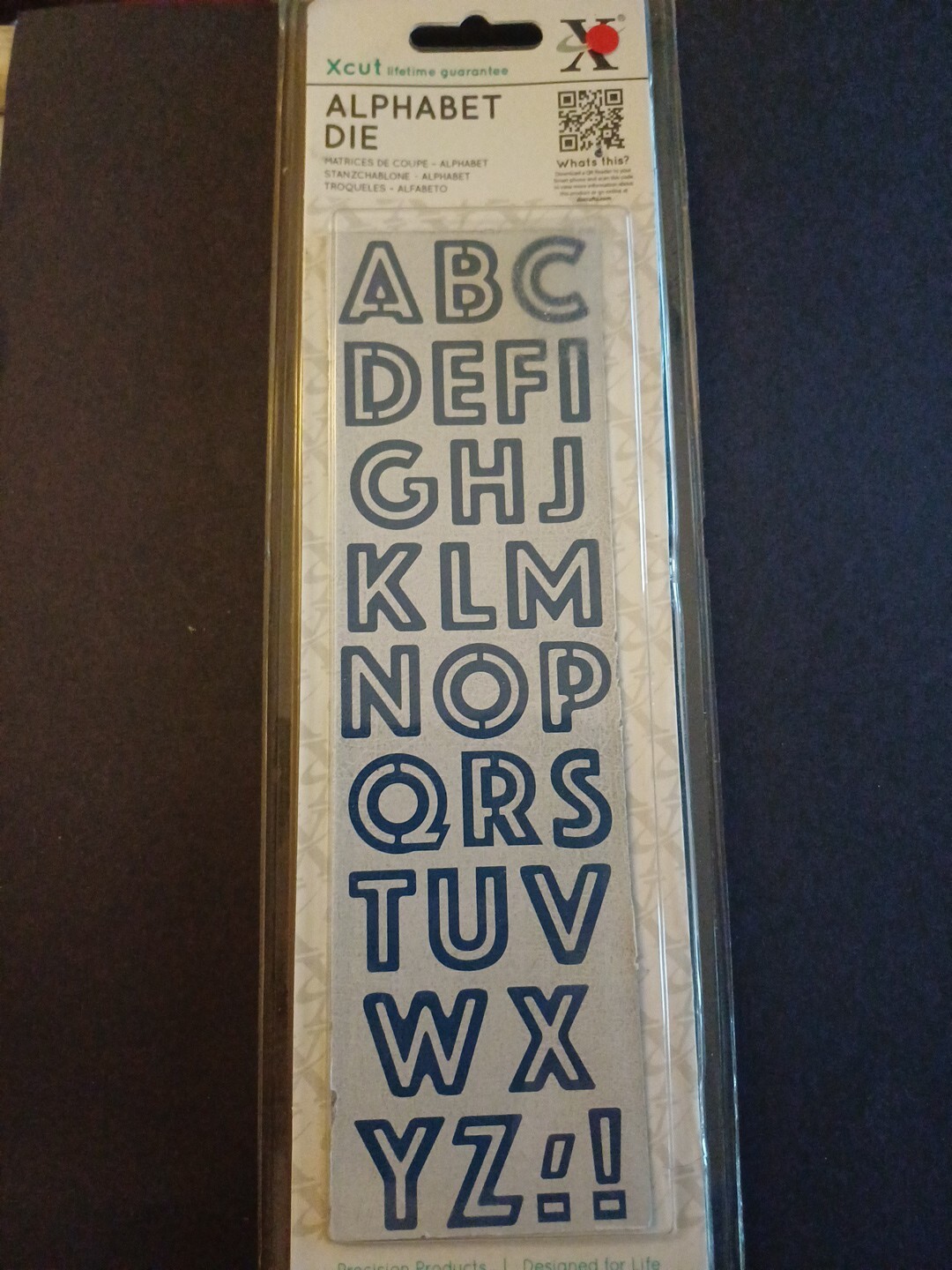 X cut Alphabet Die OUTLINE Used Xcut