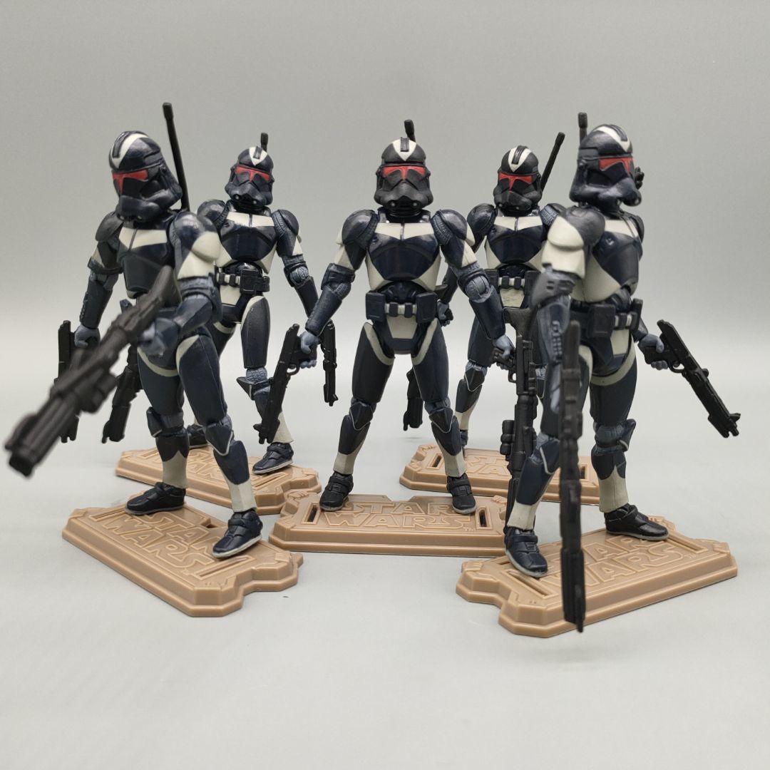 Lot of Star Wars Shadow Utapau Dark Blue Clone Trooper Action Figure