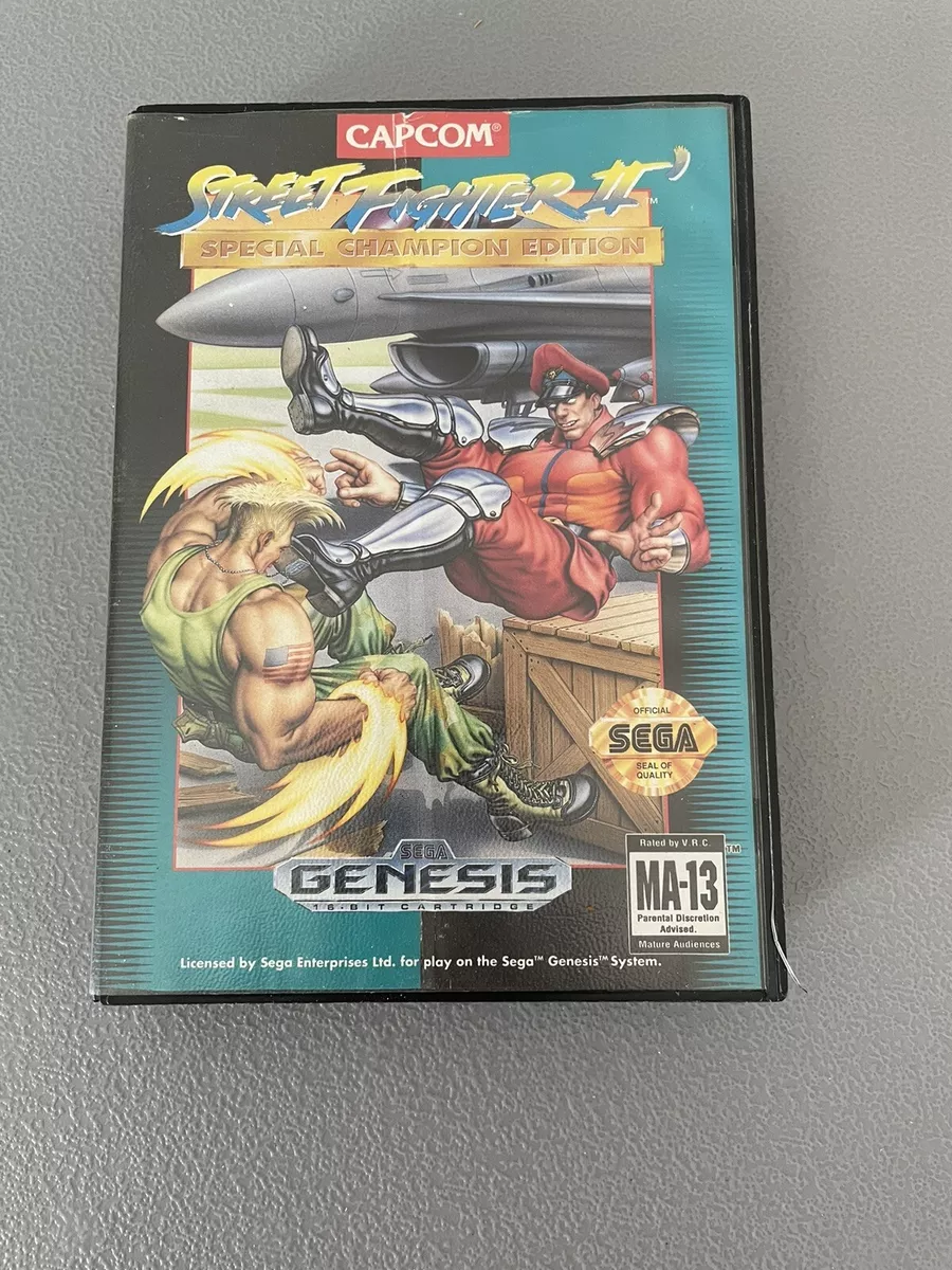 Street Fighter II Special Champion Edition Sega Genesis Authentic Game Case