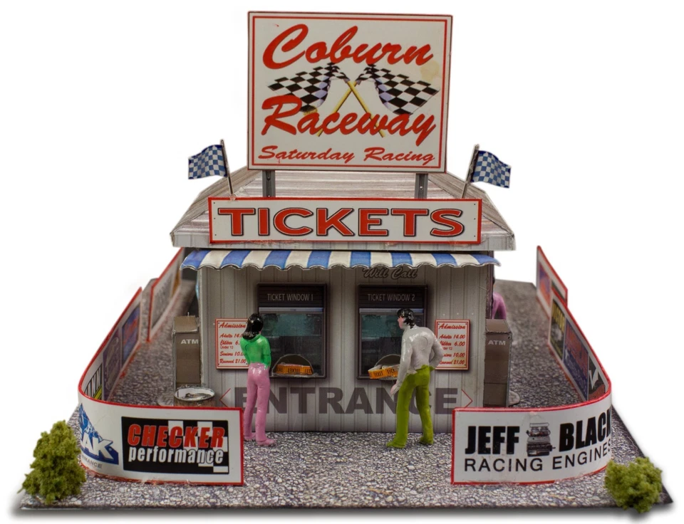 BK 4306 1:43 Scale Ticket and Gate Entrance Photo Real Scale Building Kit - Image 4 of 4