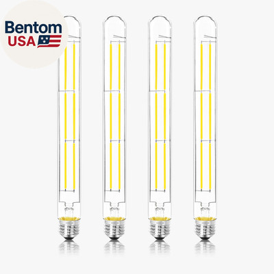 11.8IN 1000LM 5000K Daylight White Light Bulbs E26 Base, T10 T9 Edison Bulbs Dim