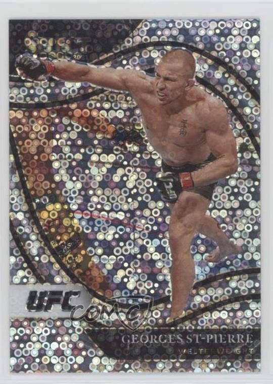 2021 Panini Select UFC Octagonside Disco Prizm Georges St-Pierre #243 0h5y