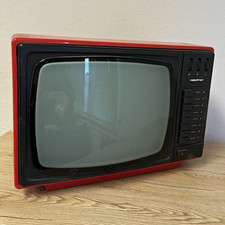 robotron COMBI-VISION CRT Fernseher 37 cm Rot/Schwarz F 3301 576i 50 Hz