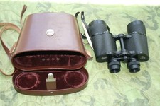 VINTAGE CARL ZEISS BINOCTEM BINOCULARS 7X50 WITHG LEATHER CASE, EAST GERMANY