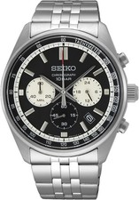 Seiko Men's Watch Chronograph Analogue Black panda dial - SSB429P1