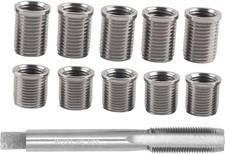  !-- Spark Plug Thread Repair kit, M10x1.0 Bolt, M12x1.0 Tap Stainless Steel Rep