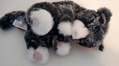 Douglas Cuddle Toys Gray Kitten Lil' Baby Handful Plush Stuffed Animal 6''