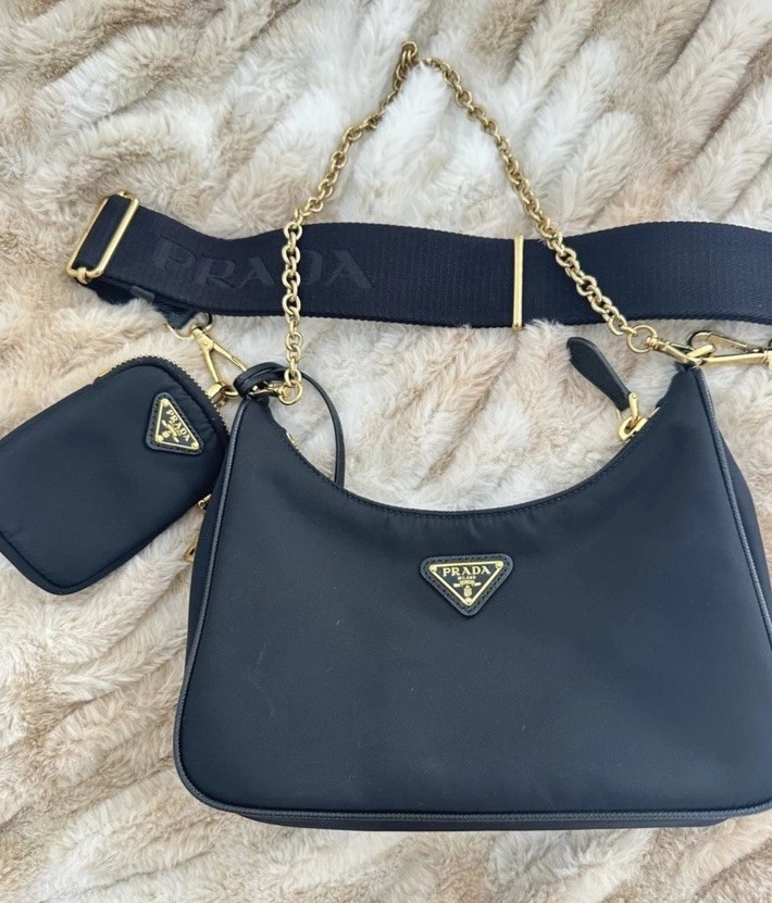 PRADA Nylon Exterior Shoulder Bag Bags & Handbags for Women for