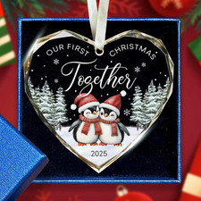 Our First Christmas Together Ornament 2025 - Wedding Gifts - Wedding Gifts for C