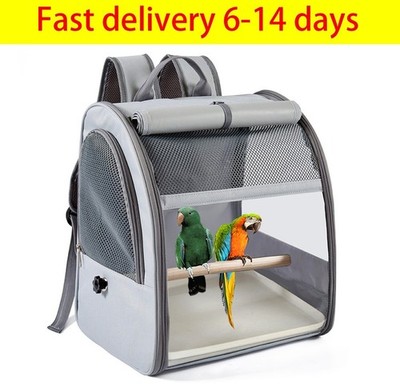 Neu Pet Backpack Foldable Bird Bunny Carrier Bag Pet Breathable Travel Cage