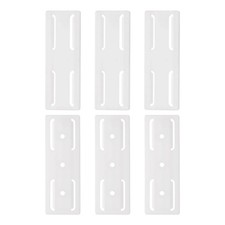 6pcs Adhesive Punch-Free Socket Holder, Power Strip Holder Fixer, White