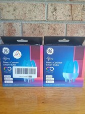 GE Cync E12 Smart LED Bulbs Color Changing WiFi Candelabra Lot Of 2