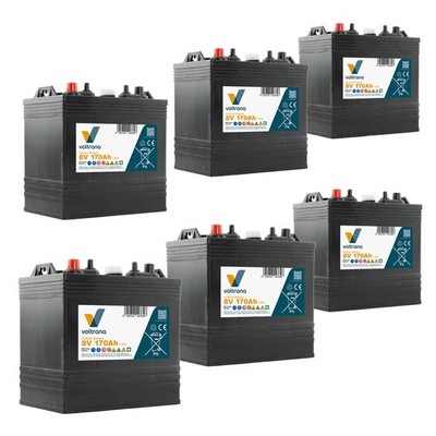 Batterie für Golfcart passend für E-Z-GO Express S6  48V 6 x 8V 170Ah   Voltrana