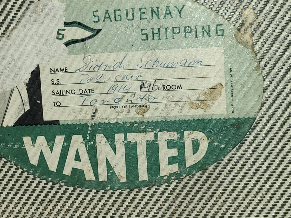 Maleta Antigua/Vintage con Etiqueta Norddeutscher Lloyd Bremen 70 x 50 x 20 cm Foto 4 de 4