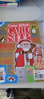 RARO Navidad Punto de Cruz Tarjeta Tienda Revista Número 4