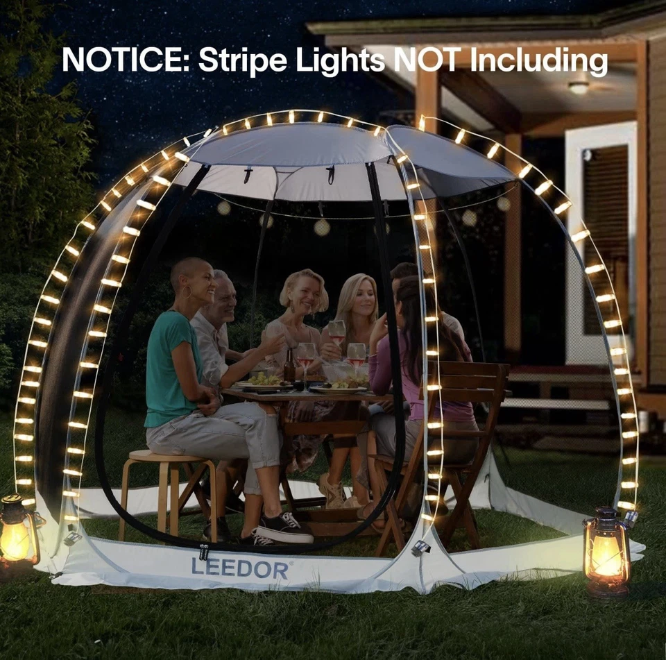 Nuevo Leedor 10x10 Pop Up Pantalla Casa, 4-6 Personas Exterior Gazebo Fácil Insta Foto 4 de 4