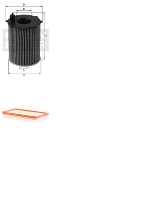 MANN-FILTER Inspektionspaket Filtersatz M Filtereinsatz
