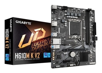 GIGABYTE H610M K V2 Mainboard - Intel Core 14th CPUs, bis 5600MHz DDR5,...