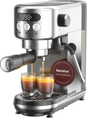 Edelstahl Siebträgermaschine für Barista-Espresso & Cappuccino