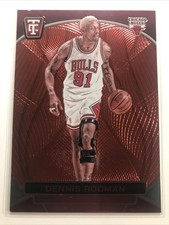 Dennis Rodman 2024-25 Totally Certified #191 LEGENDS - RED MIRROR SP BULLS /149