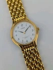 Vtg NEW OLD STOCK Lorus Gold Tone Quartz Watch 26mm Ladies V810-6L40