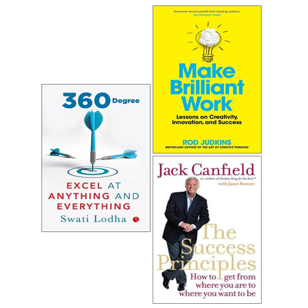 THE SUCCESS PRINCIPLES,360 DEGREE,Make Brilliant Work 3 Books Collection Set