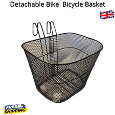 Detachable Bike Bicycle Metal Basket Lift-Off Front Bike Basket 24 x 33 x 25.5cm
