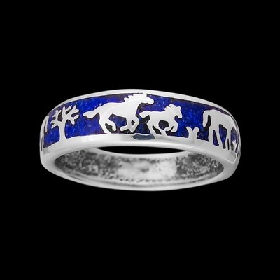 Horseback Rider Ring   Equestrian Design   Navajo Handmade   Native American...