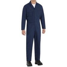 New Red Kap Men's Speedsuit/Coveralls/Jumpsuit, Navy Blue, Small, Long Sleeves