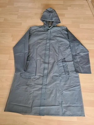 PVC Regenmantel grau durchscheinend Gr. 52/54 - Bild 1 von 4