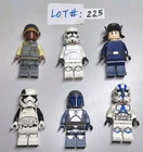 Lego Star Wars Lot of 6 Minifigures Clone and Rebel Figures - MINIFIG - LOT#225